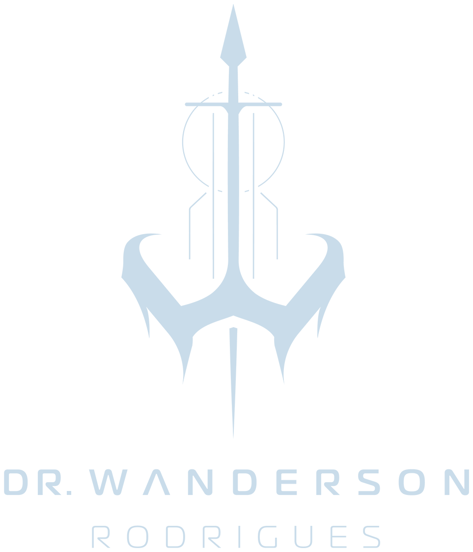 Logo do Dr. Wanderson Rodrigues em fundo escuro